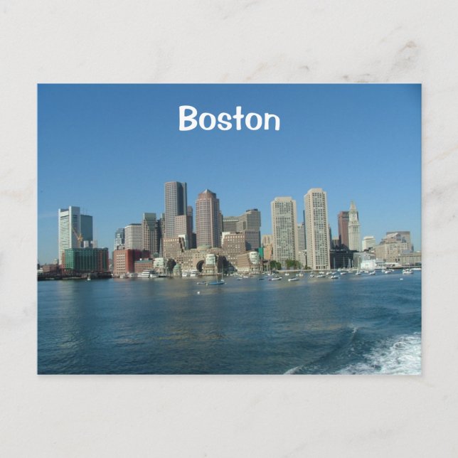 Boston Waterfront Postcard (Front)