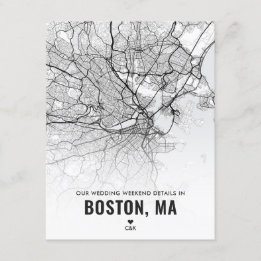 Boston Wedding Weekend Details Enclosure Card