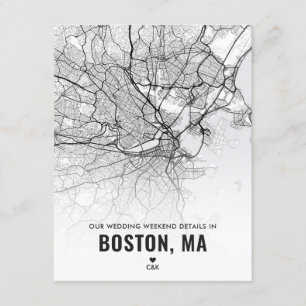 Boston Wedding Weekend Details Enclosure Card