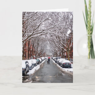 Boston winter south end card