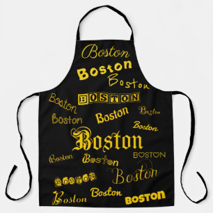 Boston Yellow Fonts  Apron