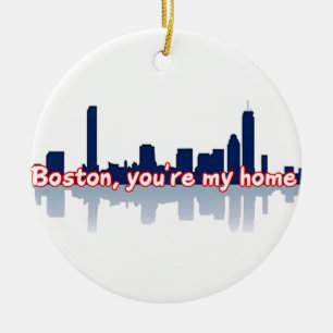Boston You're My Home Ceramic Tree Decoration