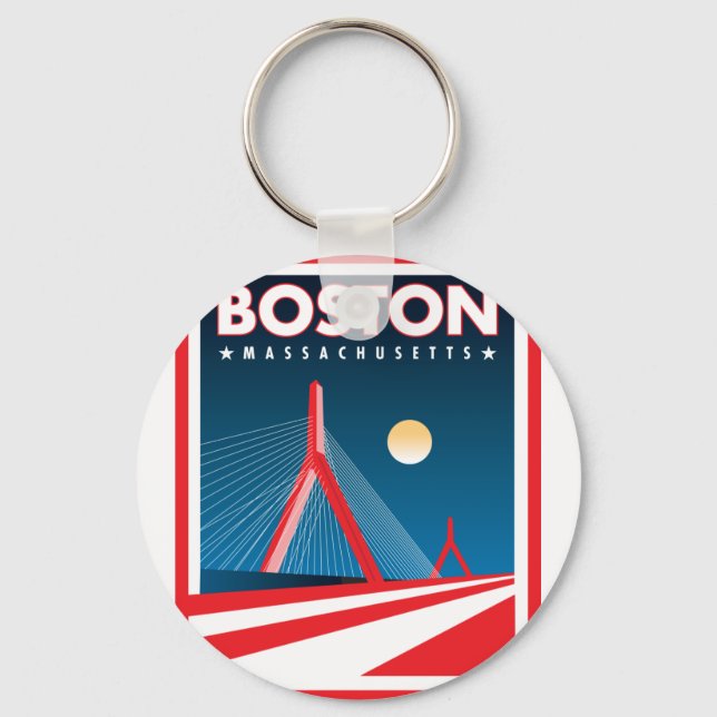 Boston Zakim Bridge Key Ring (Front)
