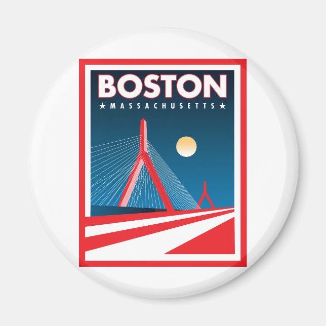 Boston Zakim Bridge Magnet (Front)