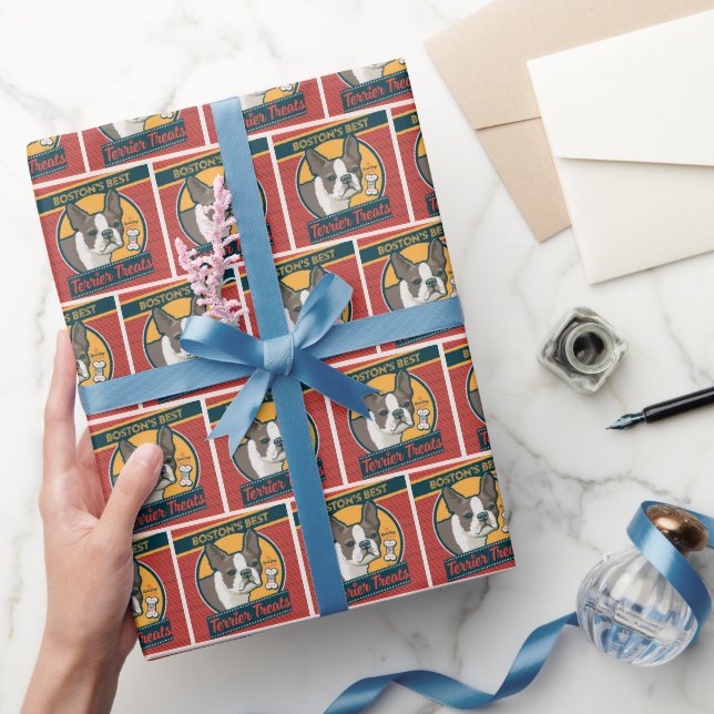 Boston's Best Terrier Treats Wrapping Paper (Gifting)