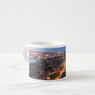 Boston's skyline at dusk espresso cup