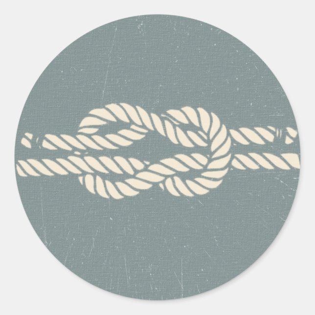 Bosun Jones' Knot Guide - The Witches Snatch Classic Round Sticker (Front)