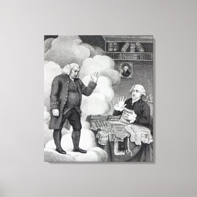 Boswell and the Ghost of Samuel Johnson Canvas Print (Front)