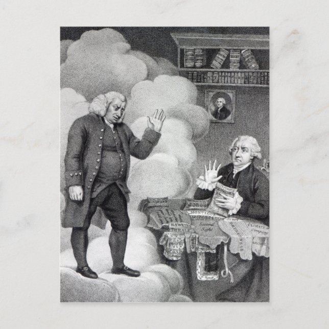 Boswell and the Ghost of Samuel Johnson Postcard (Front)