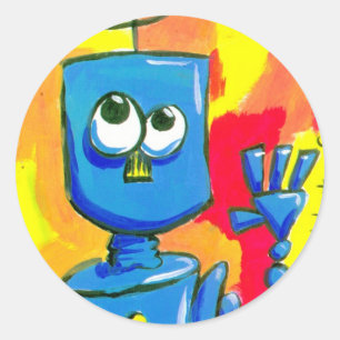 bot001.07 classic round sticker