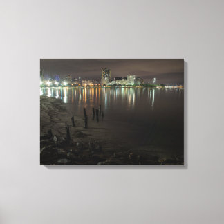 Botafogo Bay Night Canvas Print