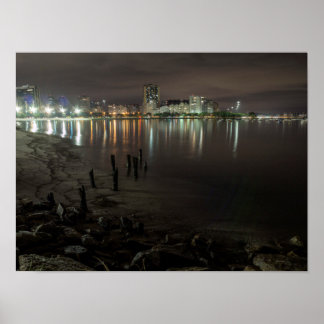 Botafogo Bay Night Poster
