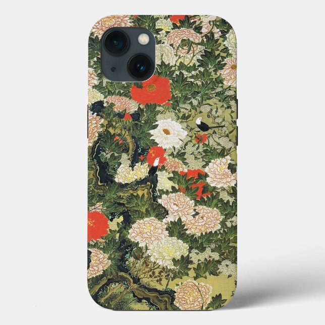 Botan Shoukinzu Colourful Floral Flowers Pattern Case-Mate iPhone Case (Back)