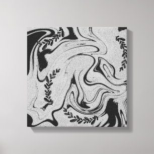 Botanic Balance" Black & White Acrylic Wall Art