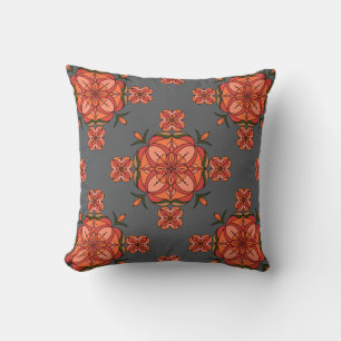 Botanic Bloom Throw Pillow