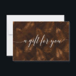 BOTANIC BUSINESS CERTIFICATE<br><div class="desc">Immerse your clients in the soothing allure of nature with this elegant botanical-themed editable gift certificate. Featuring a brown background adorned with detailed fern leaves, this design radiates tranquillity and sophistication—perfect for businesses in the wellness, beauty, or spa industries. Its versatile style complements services such as massage therapy, skincare treatments,...</div>