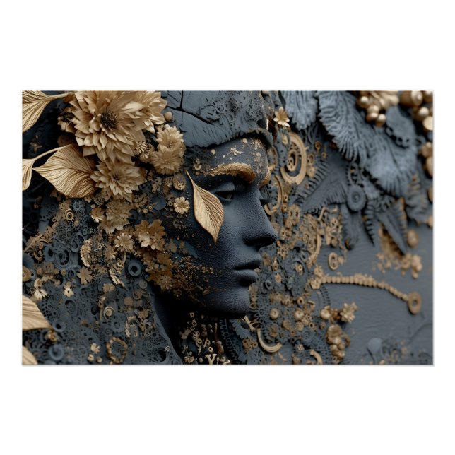 Botanic Circuitry – Nature Meets Machine Poster (Front)