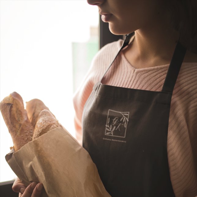 Botanic Crest | Timeless Monogram Apron (Creator Uploaded)