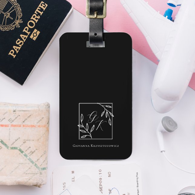 Botanic Crest | Timeless Monogram Luggage Tag (Creator Uploaded)