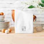 Botanic Crest | Timeless Monogram Tea Towel<br><div class="desc">Elevate your kitchen with the Botanic Crest | Timeless Monogram Tea Towel, a beautifully designed blend of elegance and functionality. This custom tea towel features a refined botanical crest with a delicate monogram, making it the perfect addition to any modern, rustic, or farmhouse kitchen. 🌿 Premium Quality & Versatile Use:...</div>