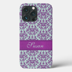 Botanic damask purple emerald iphone 5 case