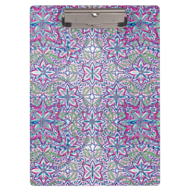 Botanic Kaleido Bloom Clipboard (Front)