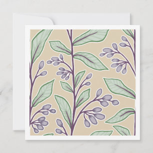Botanic Reverie Soft Meadow Florals Botanical Card