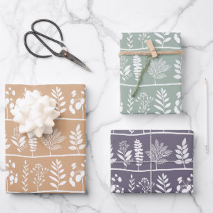 Botanic Rhythm Botanical Silhouettes Set Wrapping Paper Sheet