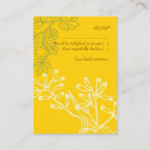 Botanica (Fern Green) Wedding RSVP Card