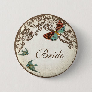 Botanica Wedding Ensemble 6 Cm Round Badge