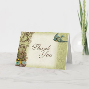 Botanica Wedding Thank You Note - Green Card