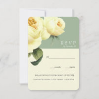 Botanica | Yellow sage  Wedding RSVP meal option