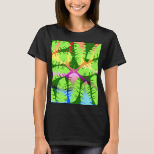 BOTANICAL ABSTRACT BANANA LEAVES  T-Shirt