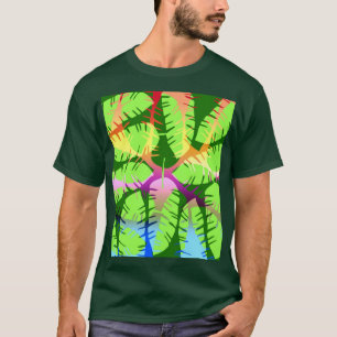 BOTANICAL ABSTRACT BANANA LEAVES T-Shirt