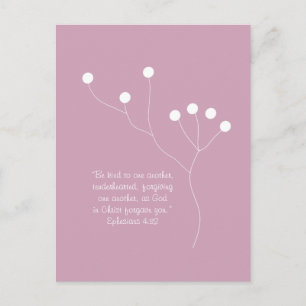 botanical abstract boho chic bible quote notebook  postcard