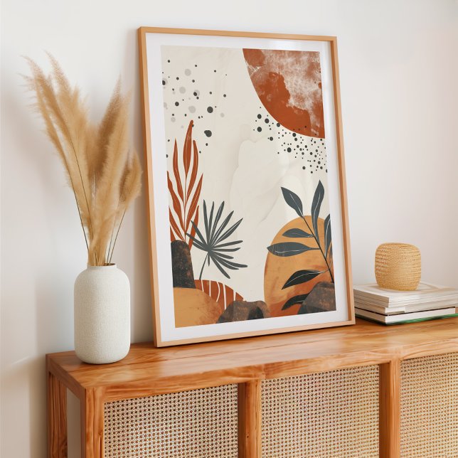 Botanical Abstract Boho Poster (Creator Uploaded)