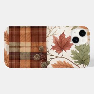 Botanical Abstract Laptop Sleeve – Earthy Leaves Case-Mate iPhone 14 Plus Case