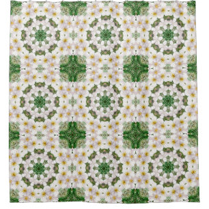 Botanical Abstract Shower Curtain