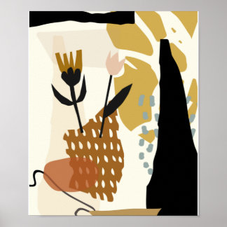 Botanical Abstracts Minimal 02  #illustration Poster