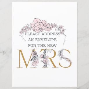 Botanical Address and Envelope Sign