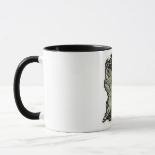 Botanical Aesthetic Green Embroidery Style mugs