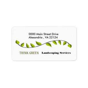 Botanical Agriculture Organic Plant Landscaping Label