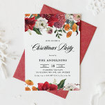 Botanical Amaryllis and Mums Christmas Party Invitation<br><div class="desc">Invite family and friends to your event with this customisable Christmas party invitation. It features watercolor amaryllis, roses, ranunculus, and chrysanthemums with a matching floral pattern. This botanical Christmas party invitation is perfect for any Christmas party theme. Personalise this floral Christmas party invitation by adding the names, date, time, venue,...</div>