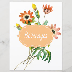 Botanical Anemone Recipe Divider
