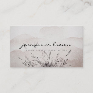 Botanical Aromatherapy Blends Business Card