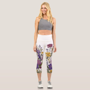 Botanical Art  Capri Leggings
