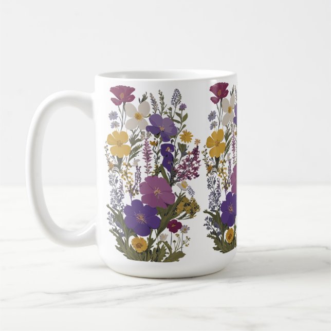 Botanical Art  Coffee Mug (Left)