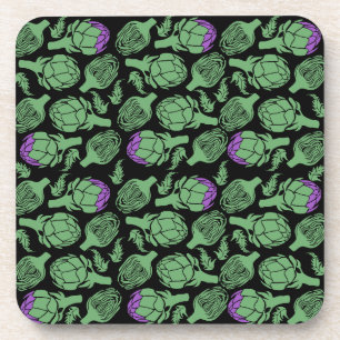 Botanical Artichoke Art Home Decor Coaster
