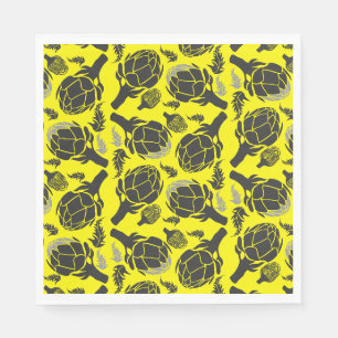 Botanical Artichoke Art Home Decor Napkin