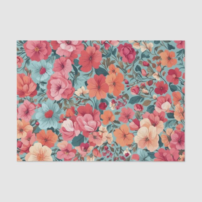 Botanical-Artisan Collage Tissue Paper (Front)